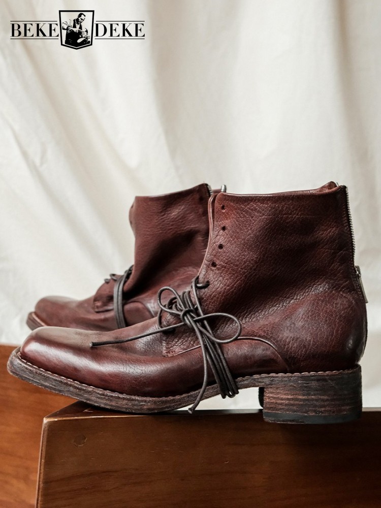 Crossfit Male - Sepatu Bot Pria Kulit Asli Model