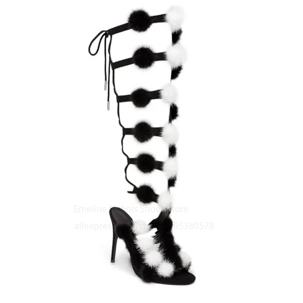 Crossfit Event - Sepatu Boots Sandal Hak Tinggi Suede