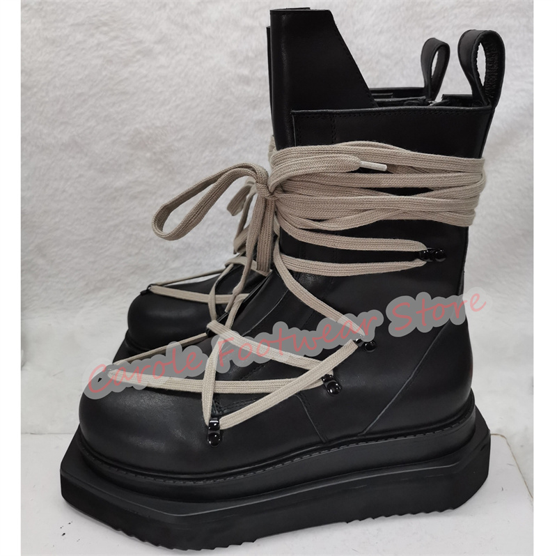Crossfit Male - Sepatu Boots Pria Punk Chunky Penambah