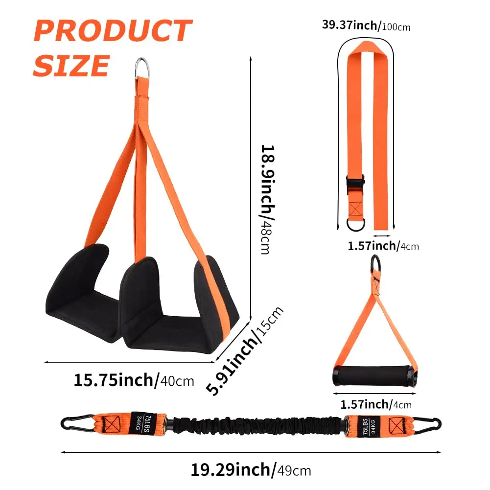 Pull Up Assist Band - Set Tali Resistensi untuk Bantuan Pull-up,