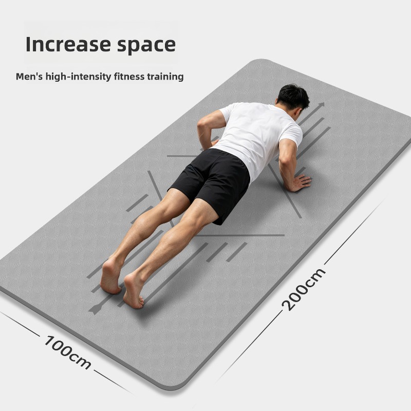 Ab Mat Crunch - Matras Yoga Ukuran Besar untuk Pria,