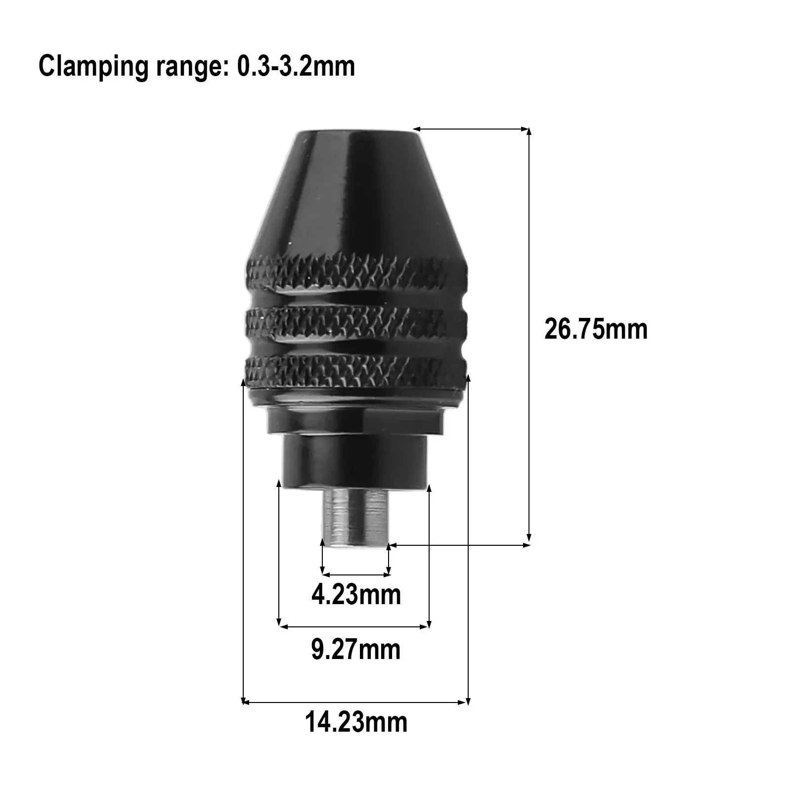 Crossfit Machine - 1 buah Chuck Multi bor 0.3-3.2mm