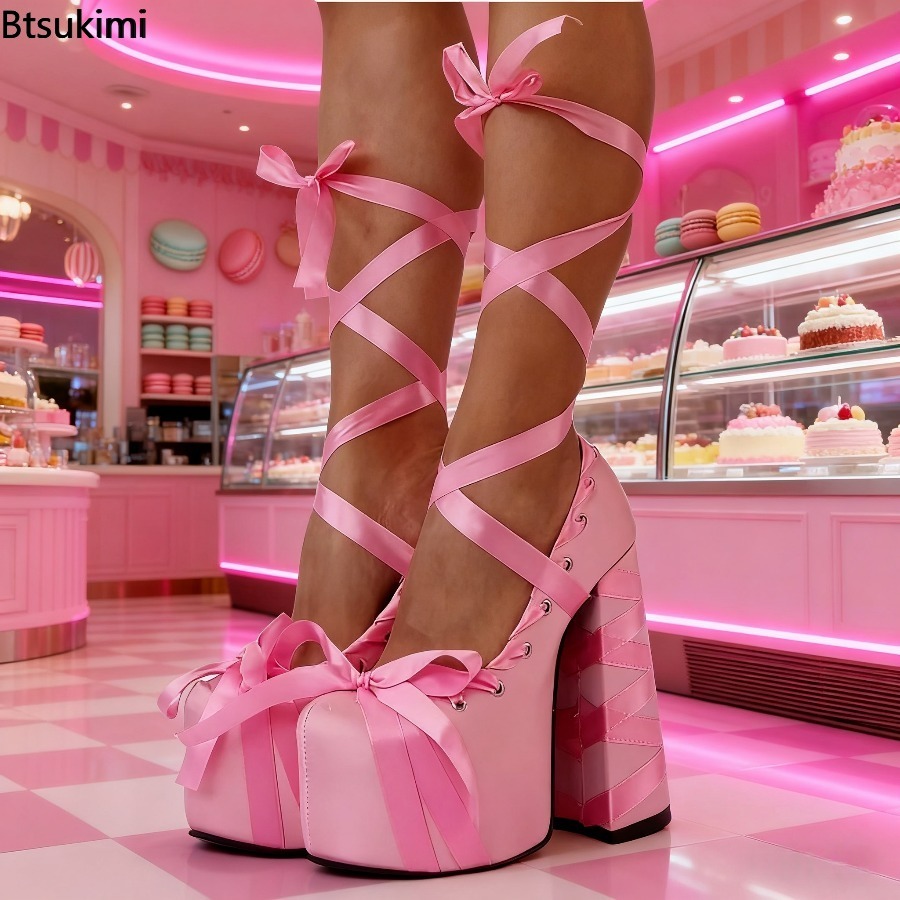 Sepatu Platform Lolita Hak Teb - Crossfit Event ulasan dan harga