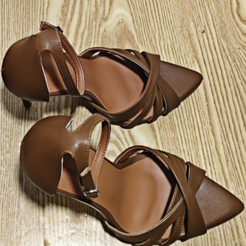 Sandal Wanita Kulit Hak Tinggi - Crossfit Event ulasan dan harga