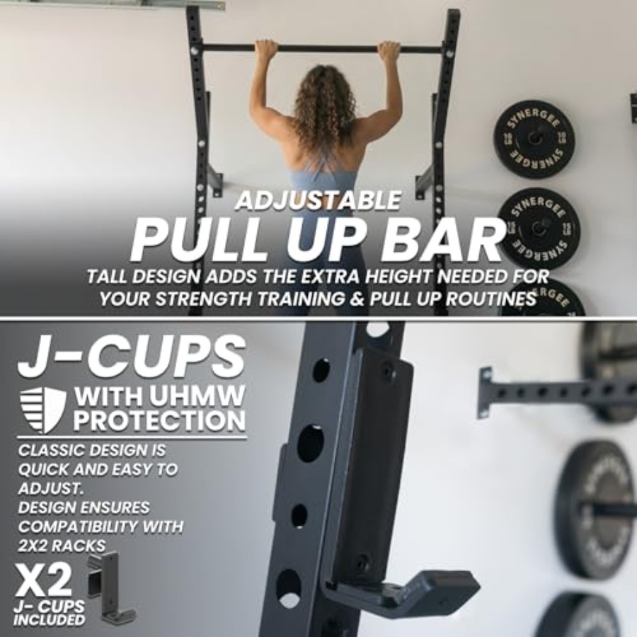 Rak Squat Dinding untuk penggu - Pull Up Bar Grip ulasan dan harga